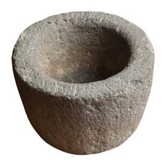 Japanese Small Antique Millstone / Mortar / Garden Object / Water Receiver