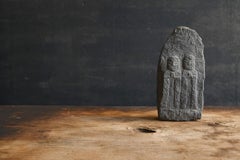 Japanese small antique travel gods or dosojin/stone Buddha/1600-1800/Edo period