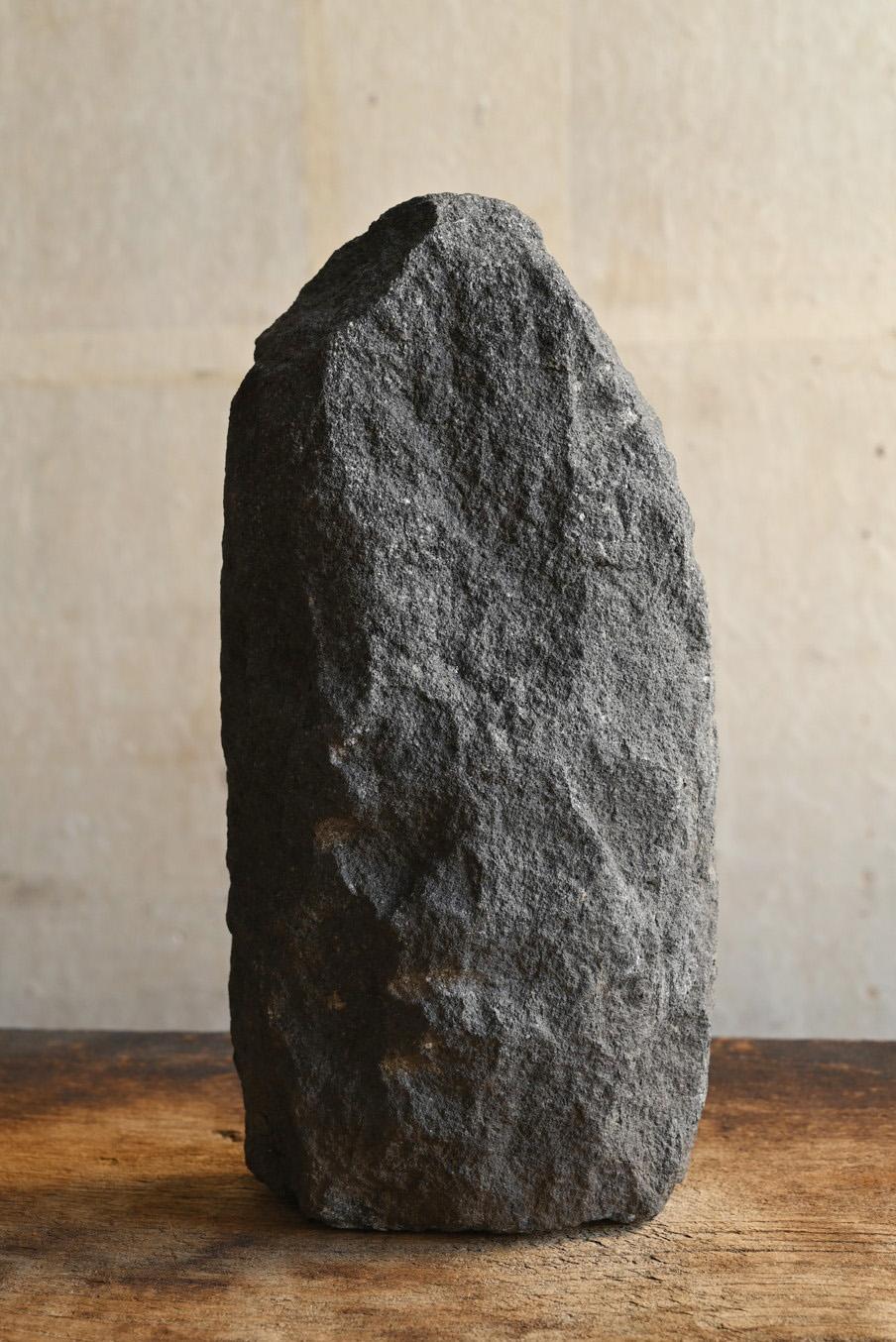 Japanese small antique travel gods or dosojin/stone Buddha/1600-1800/Edo period For Sale 3