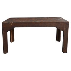 Japanese small wooden Vintage low table with paper pasting/1868-1920