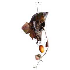 Suspension murale en gourde serpent japonaise par Yumiko Kuwahata / Bonsai / wabi-sabi