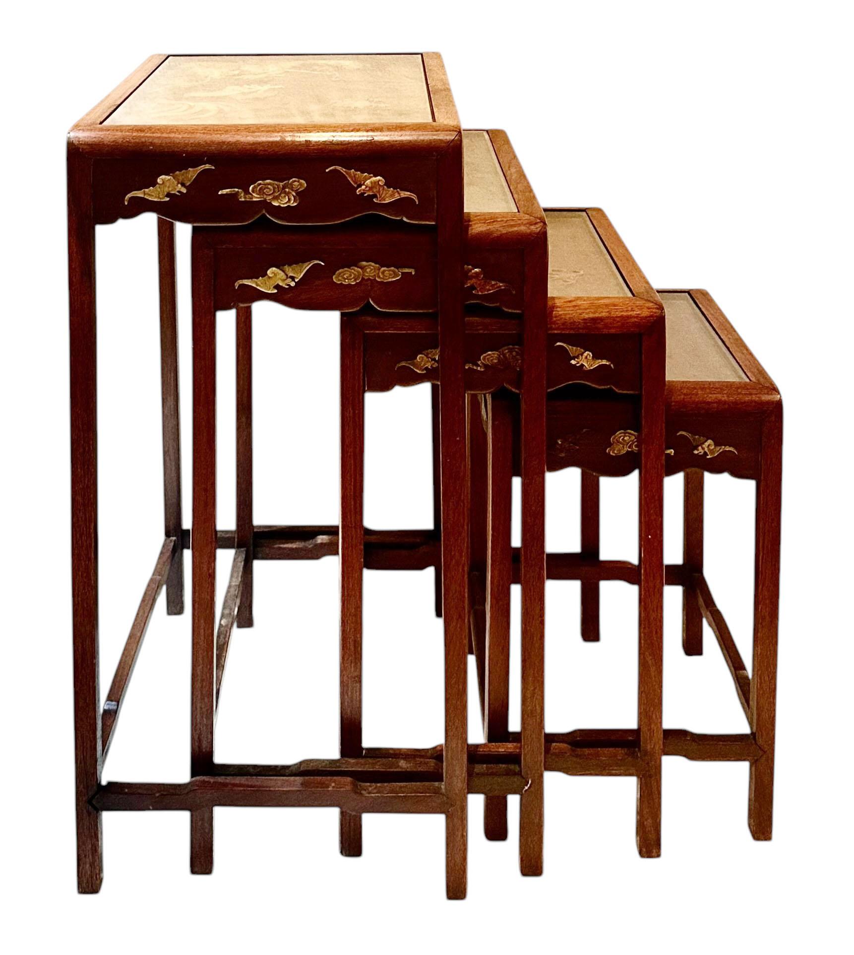 Japanese Soapstone Nesting Tables For Sale 8
