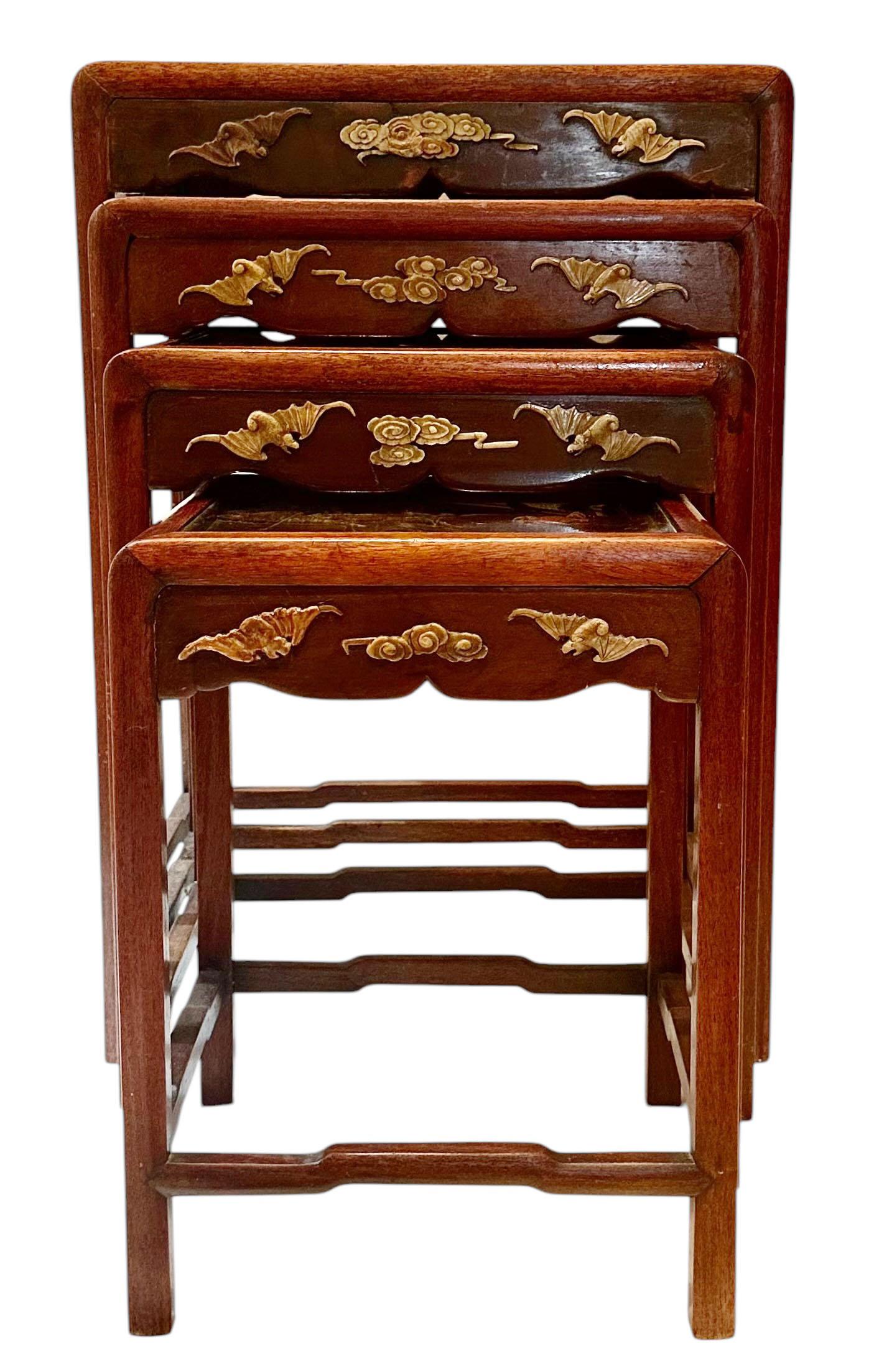 Japanese Soapstone Nesting Tables For Sale 9