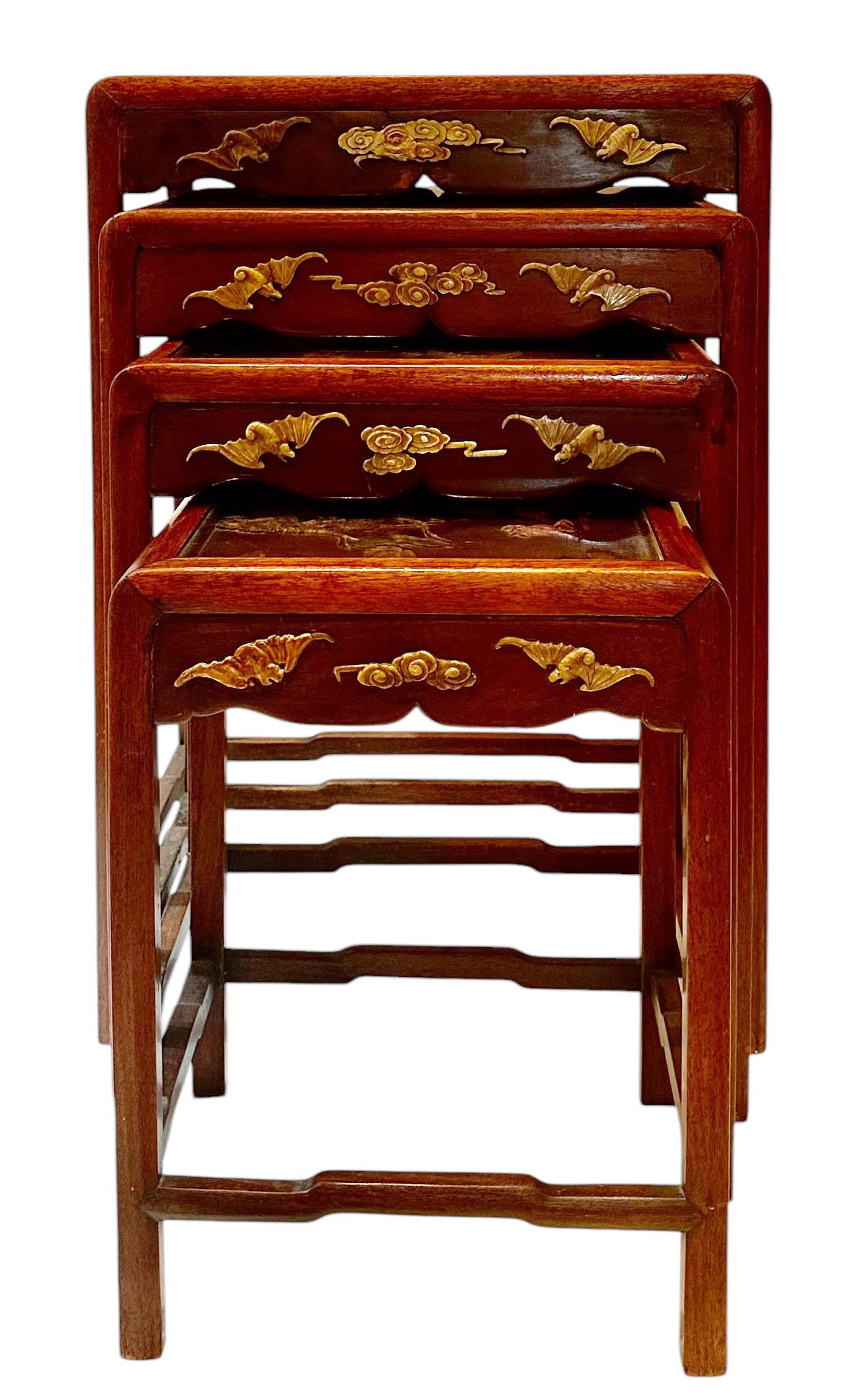 Japanese Soapstone Nesting Tables For Sale 10