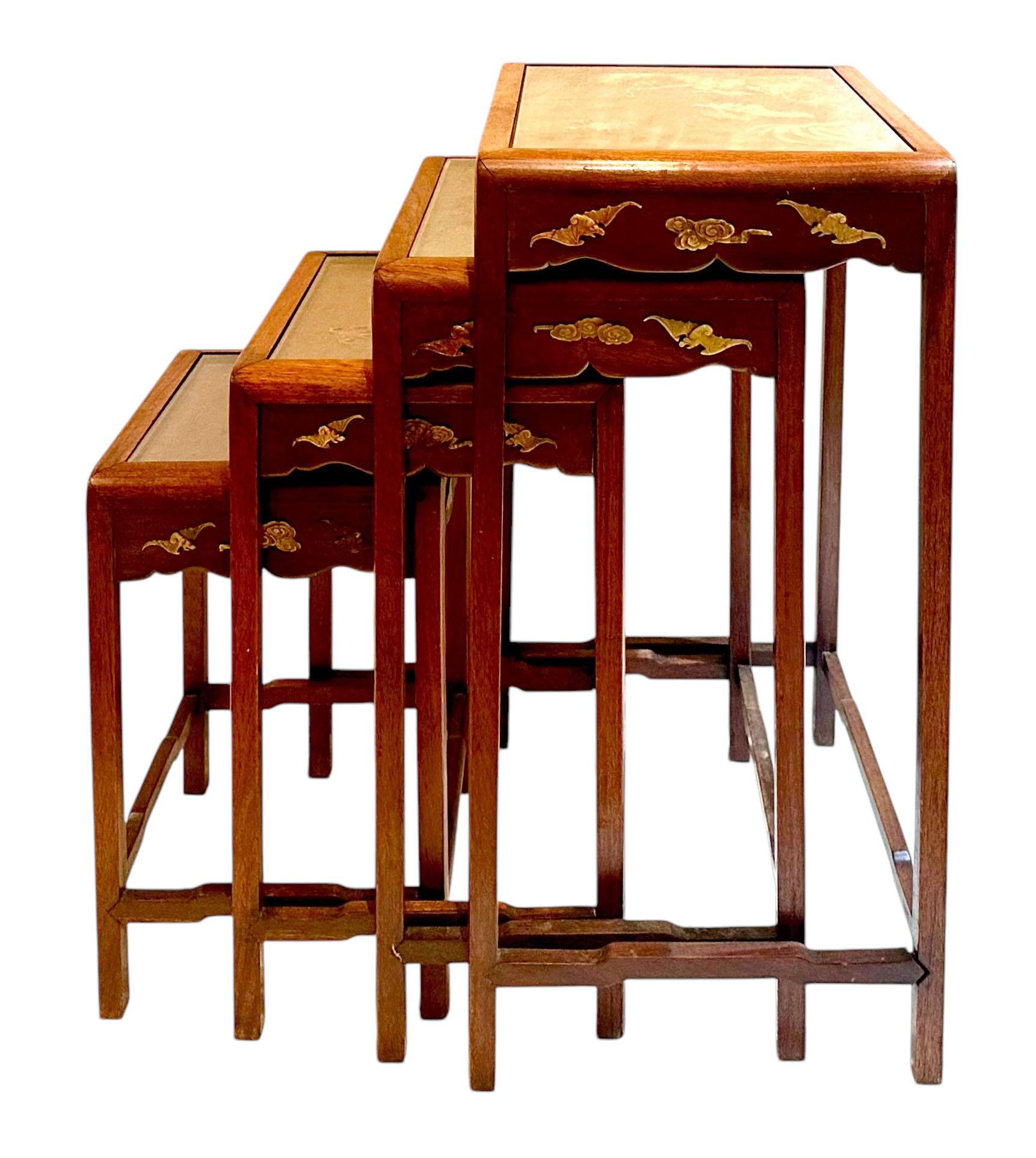 Japanese Soapstone Nesting Tables For Sale 11