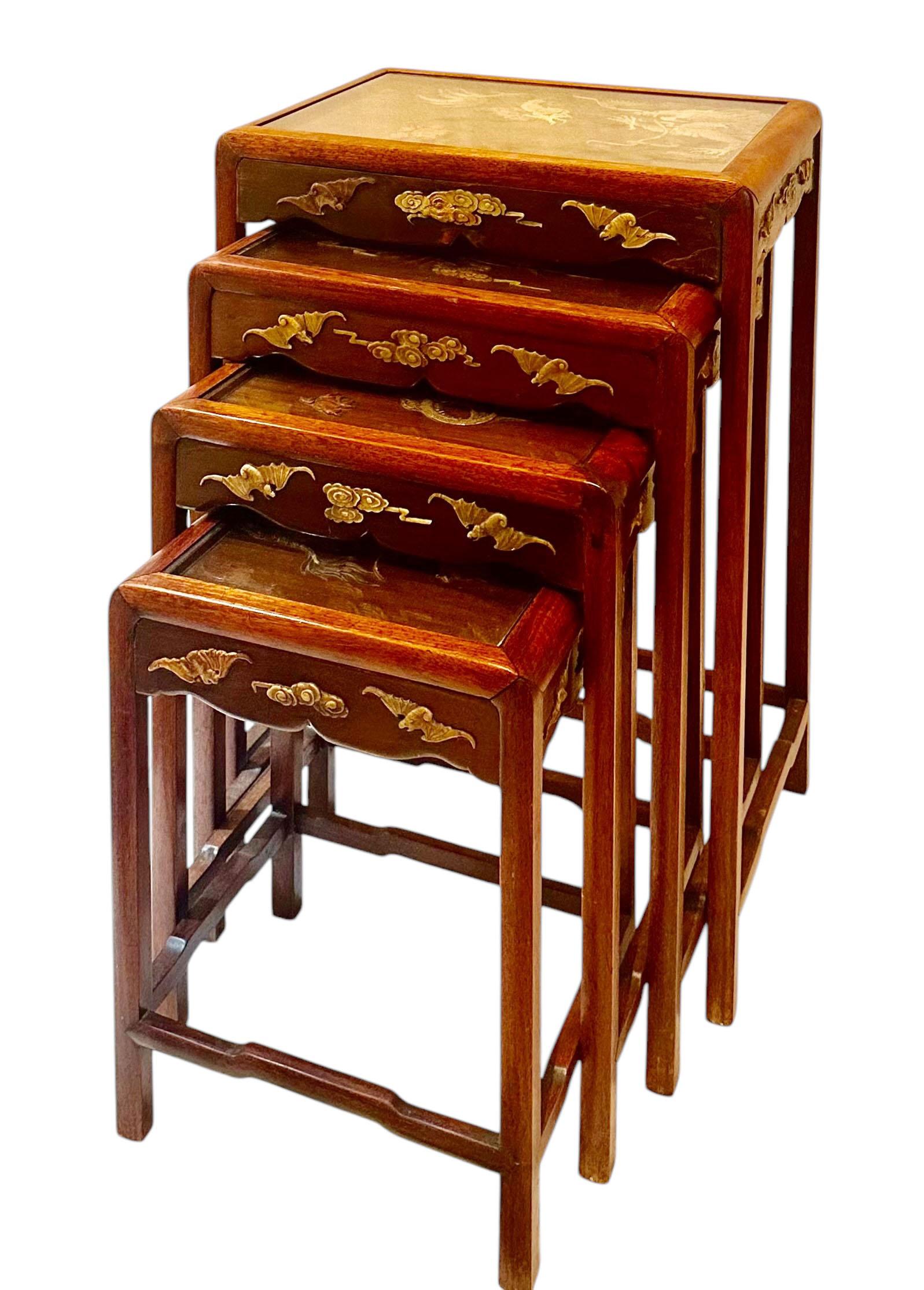 Japanese Soapstone Nesting Tables For Sale 13