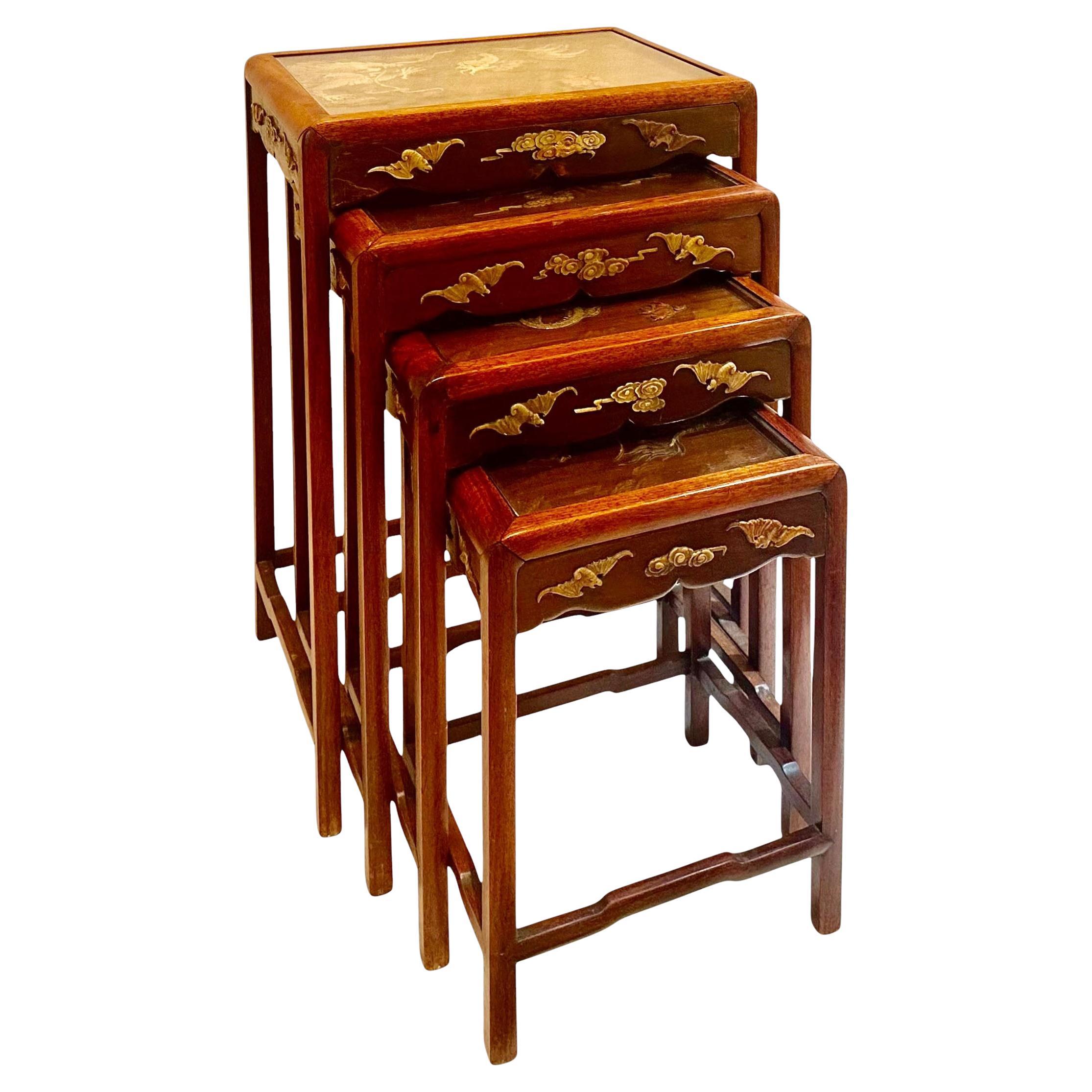 Japanese Soapstone Nesting Tables For Sale