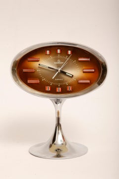 Japanese Space Age Alarm Clock Garant, Plastic and Chromed, 1970s