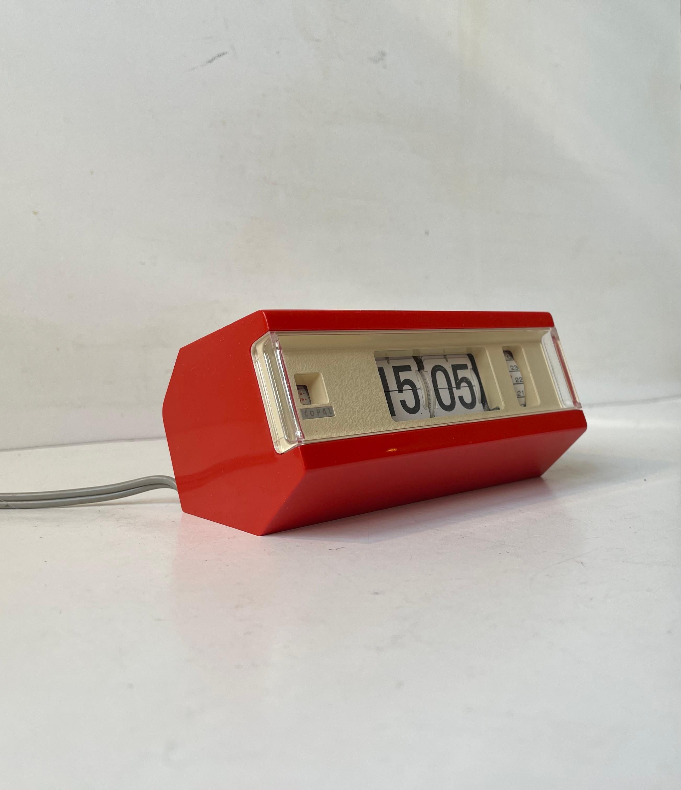 Late 20th Century Japanese Space Age Flip Alarm Clock by Copal, 1970s For Sale