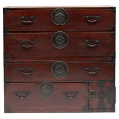 Japanese Stacking Tansu Chest, c. 1880