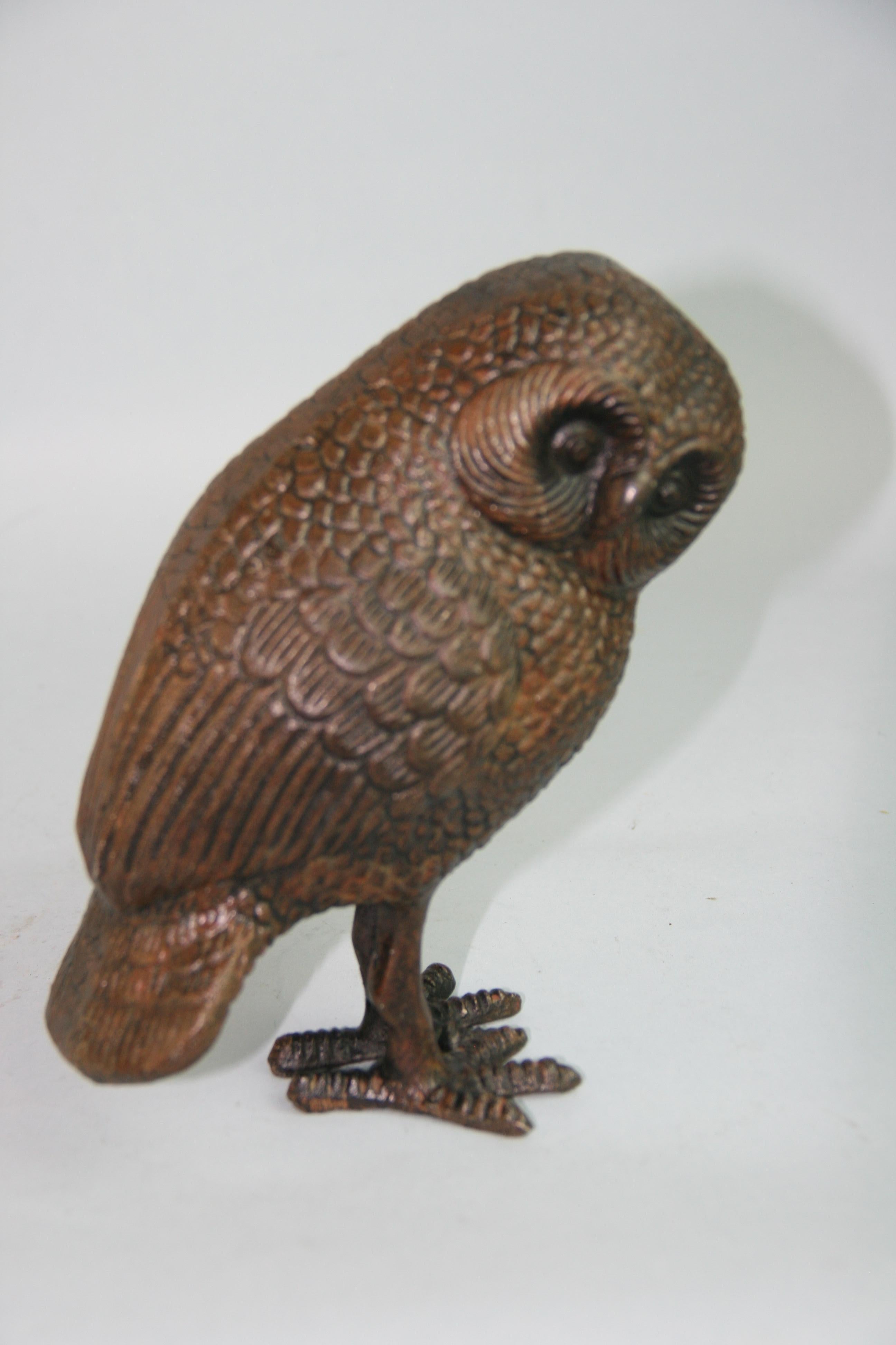 Japanese Standing Owl Sculpture 3