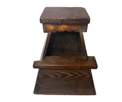 Japanese Step Stool (Fumidai), Aka Matsu Red Pine Wood, Meiji Period