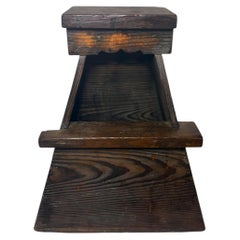 Japanese Step Stool (Fumidai), Aka Matsu Red Pine Wood, Meiji Period