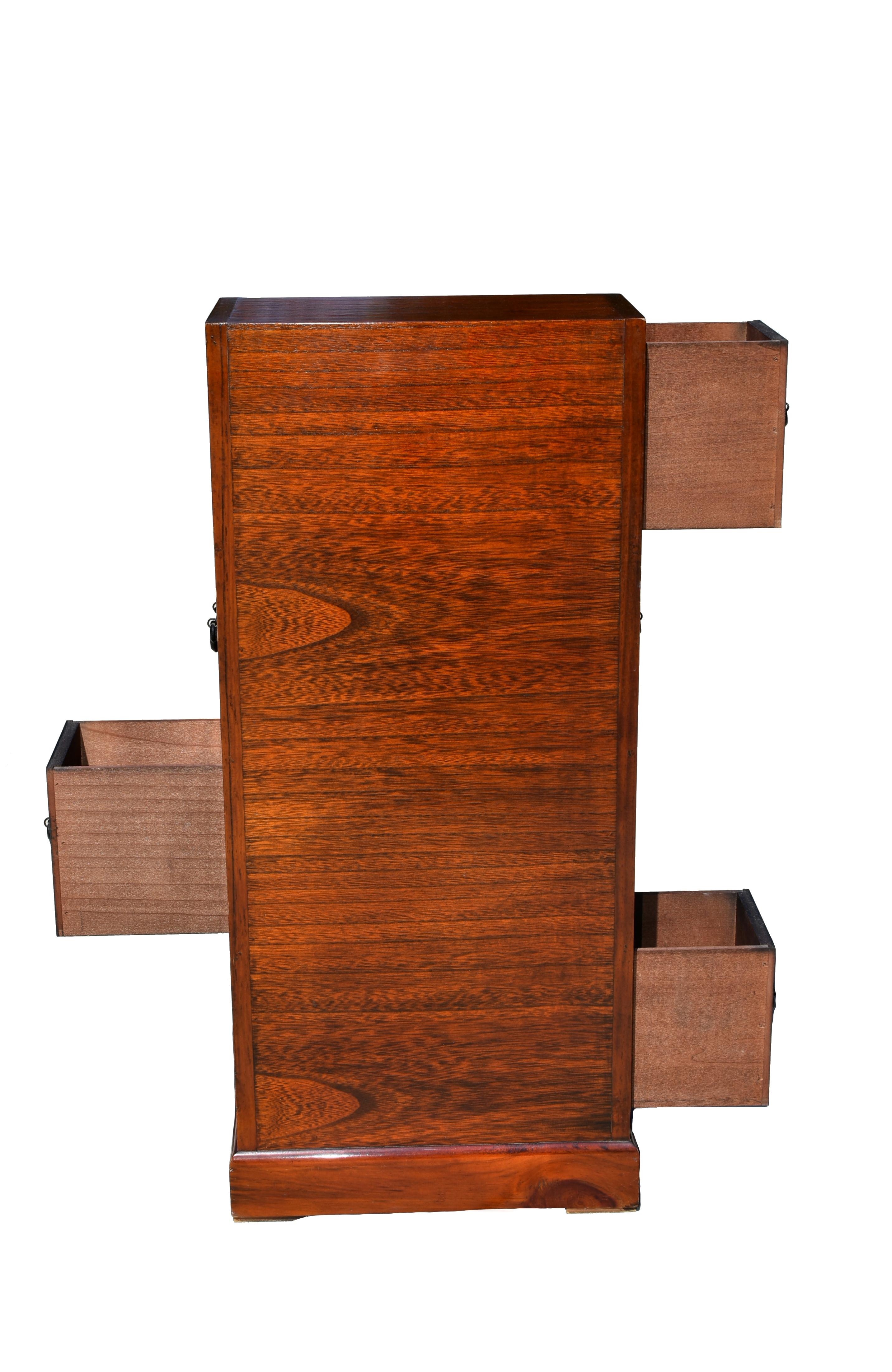 Japanese Step Tansu Double Sided For Sale at 1stDibs