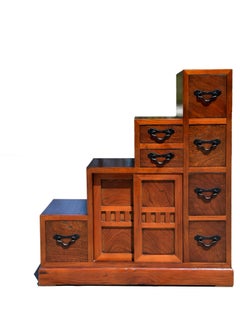Japanese Step Tansu Double Sided