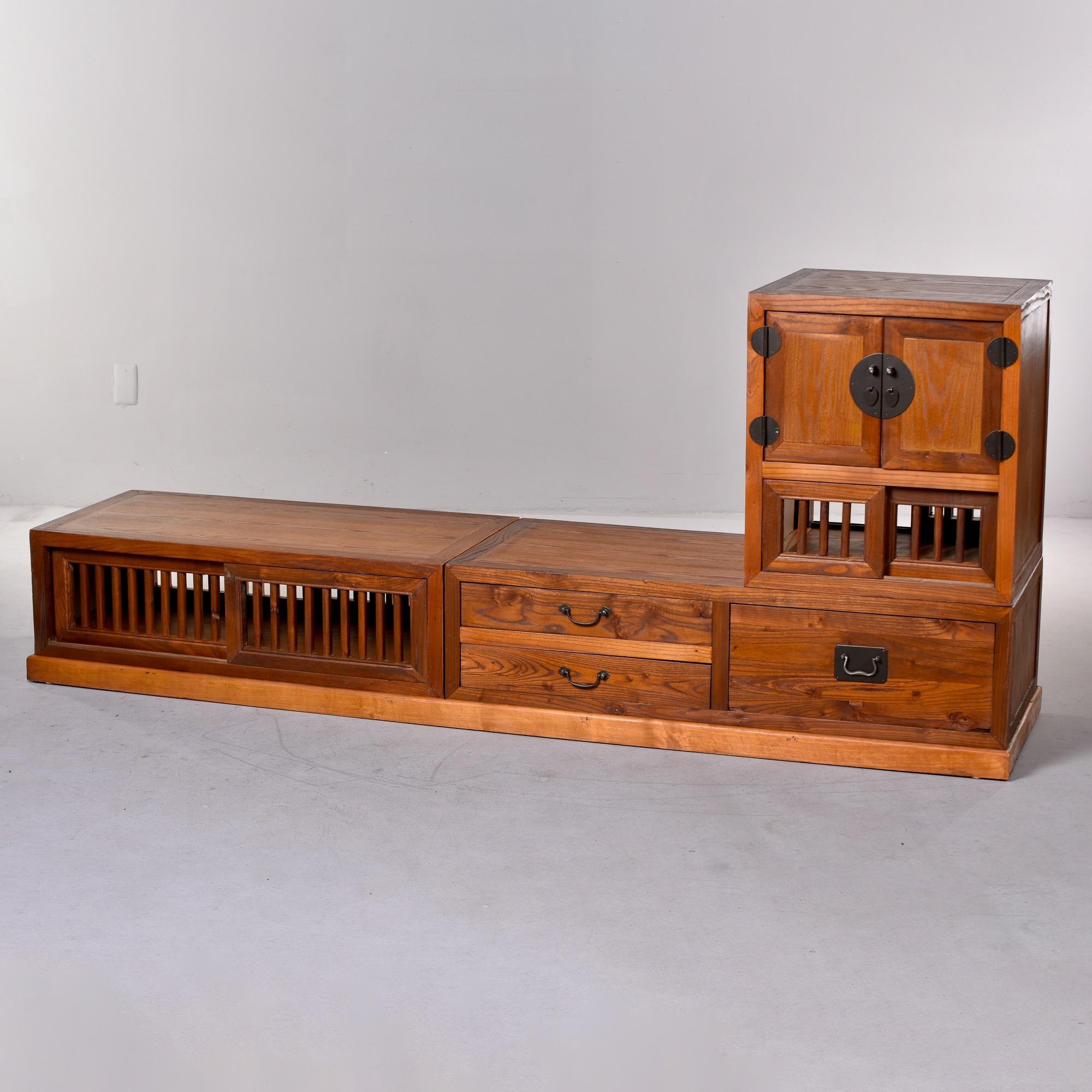 Japanese Step Tansu Two Sided Cabinet 4