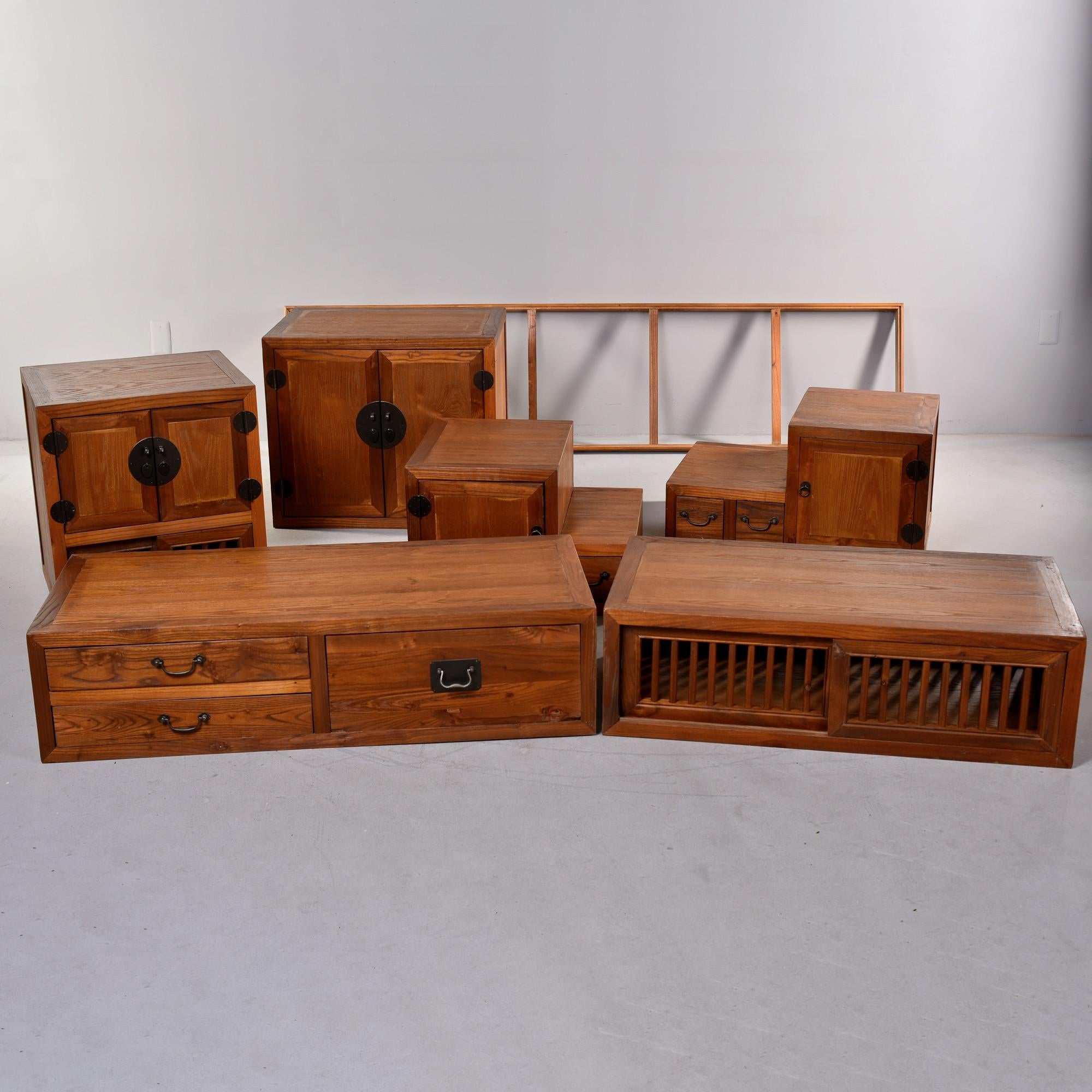 Japanese Step Tansu Two Sided Cabinet 1