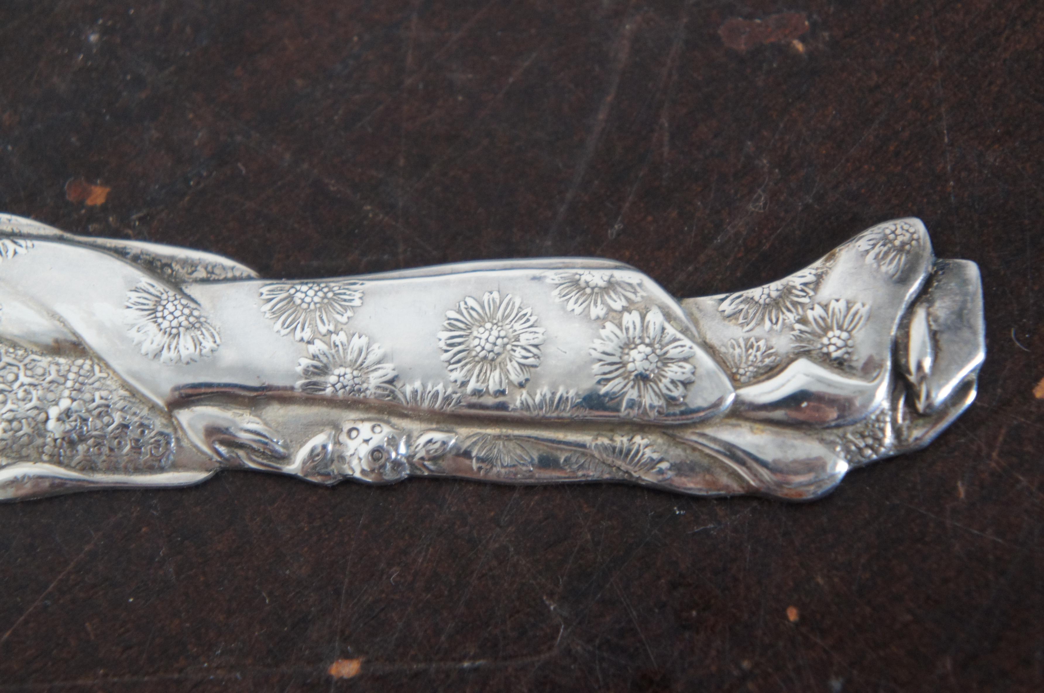 Japanese Sterling Silver 950 Geisha Tea Caddy Spoon Al Malaikah Temple 30g 1