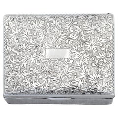 Used Japanese Sterling Silver Jewelry Box