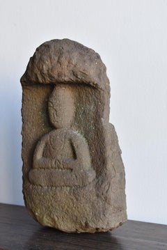 Japanese Stone Buddha Statue 'Nyorai' 1700-1800 Middle-Late Edo Period