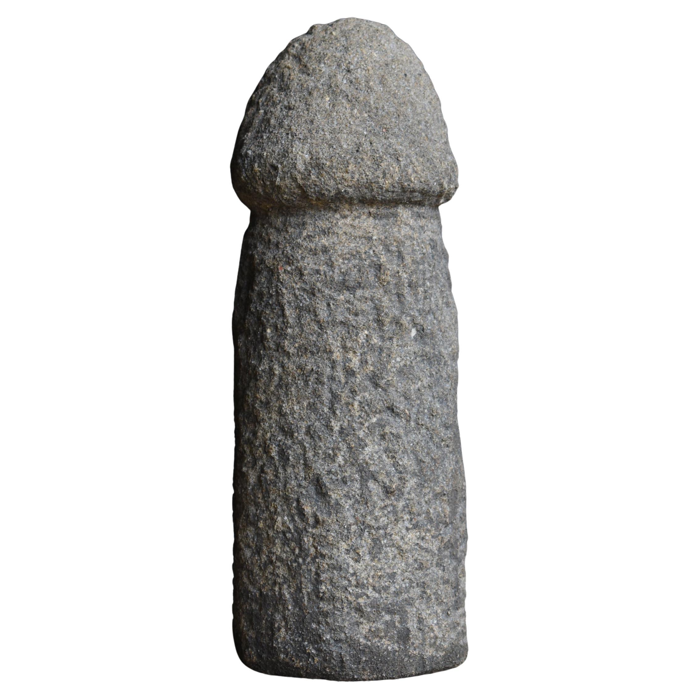 Japanese Stone Carving Penis 1800s-1860s / Sculpture Wabisabi
