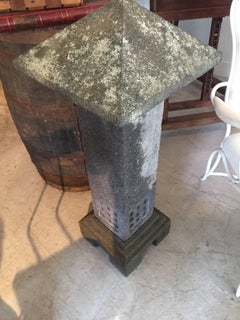 Japanese Stone Garden Temple Sculpture