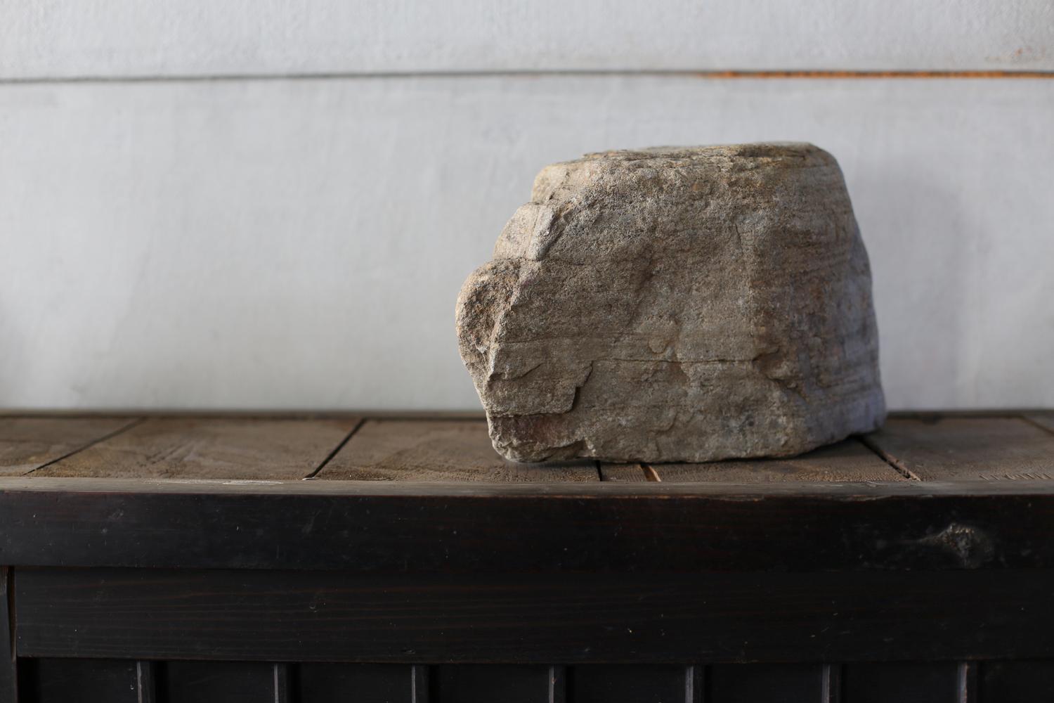 Japonisme Japanese Stone Object large / wabi-sabi