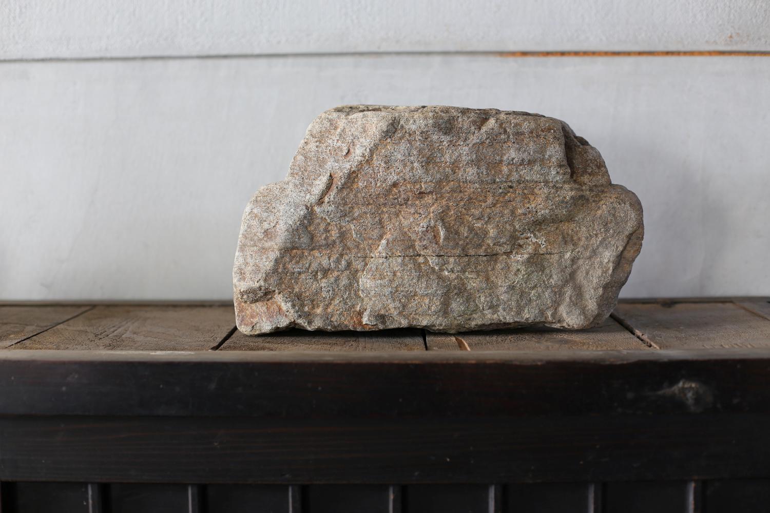18th Century and Earlier Japanese Stone Object large / wabi-sabi