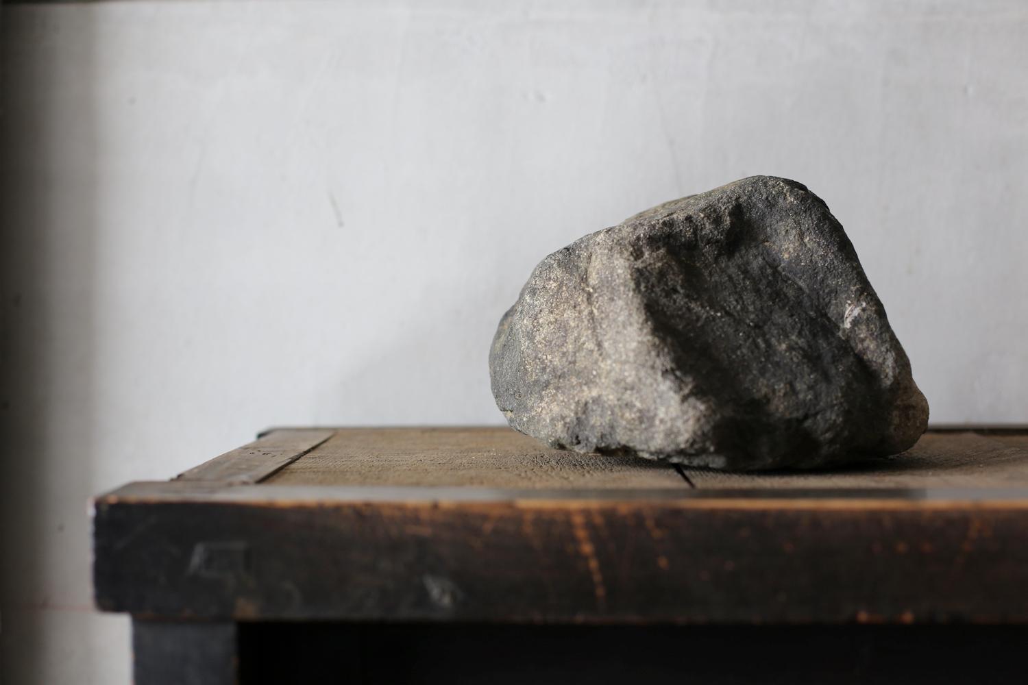 18th Century and Earlier Japanese Stone Object medium / wabi-sabi For Sale