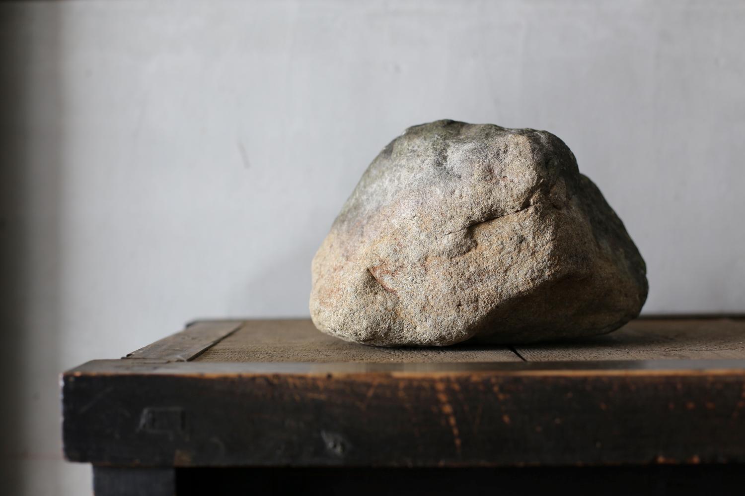 Japanese Stone Object medium / wabi-sabi For Sale 1