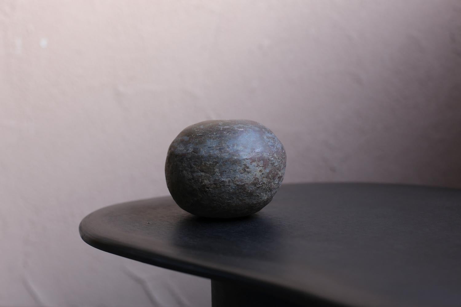 Japanese Stone Object sphere / wabi-sabi In Good Condition In Sammu-shi, Chiba