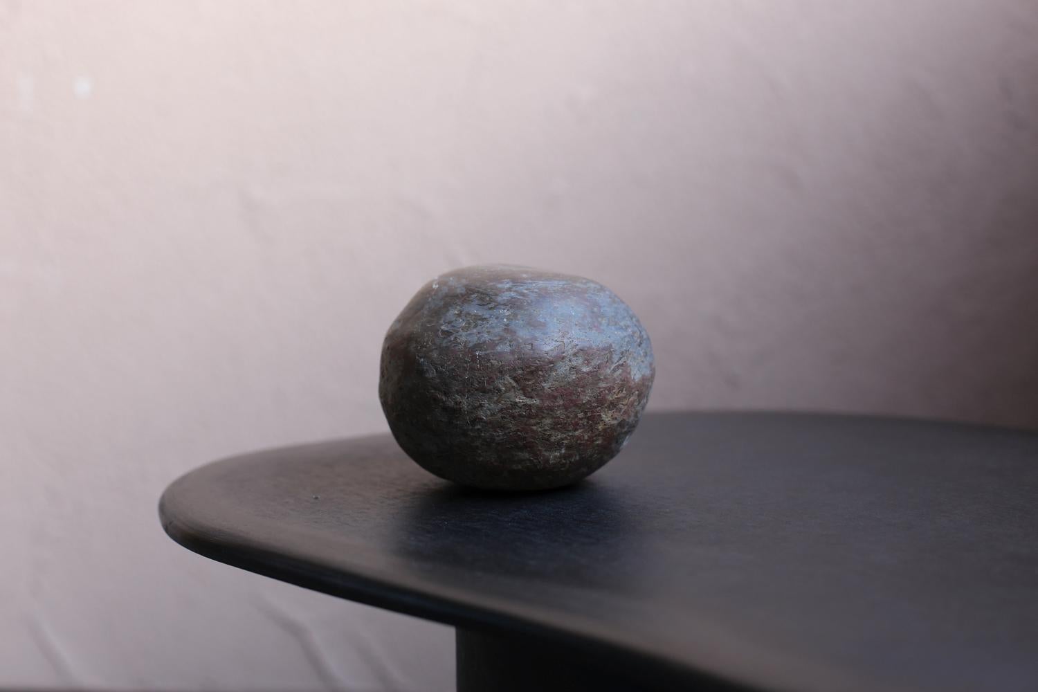 18th Century and Earlier Japanese Stone Object sphere / wabi-sabi