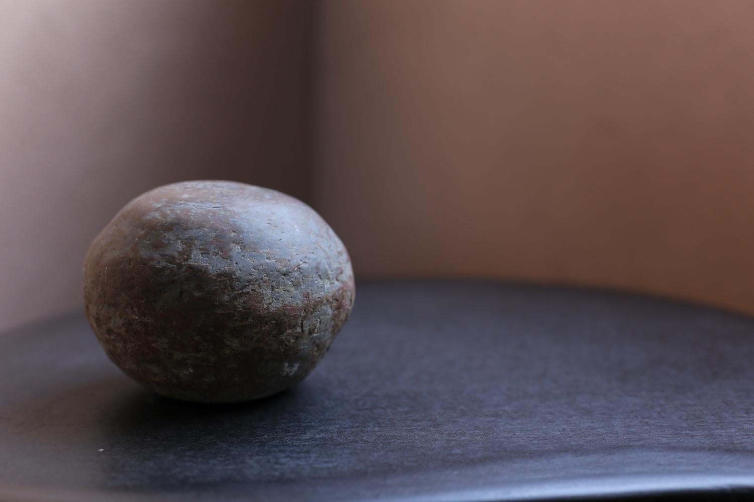 Japanese Stone Object sphere / wabi-sabi 4