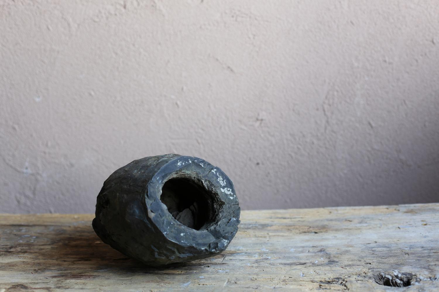Japanese Stone Object “TAMARI-ISHI” / wabi-sabi For Sale 1