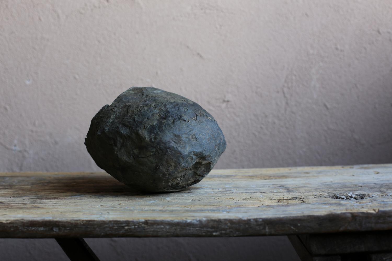 Japanese Stone Object “TAMARI-ISHI” / wabi-sabi For Sale 2