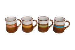 Japanese Stoneware Mugs - Set of 4
