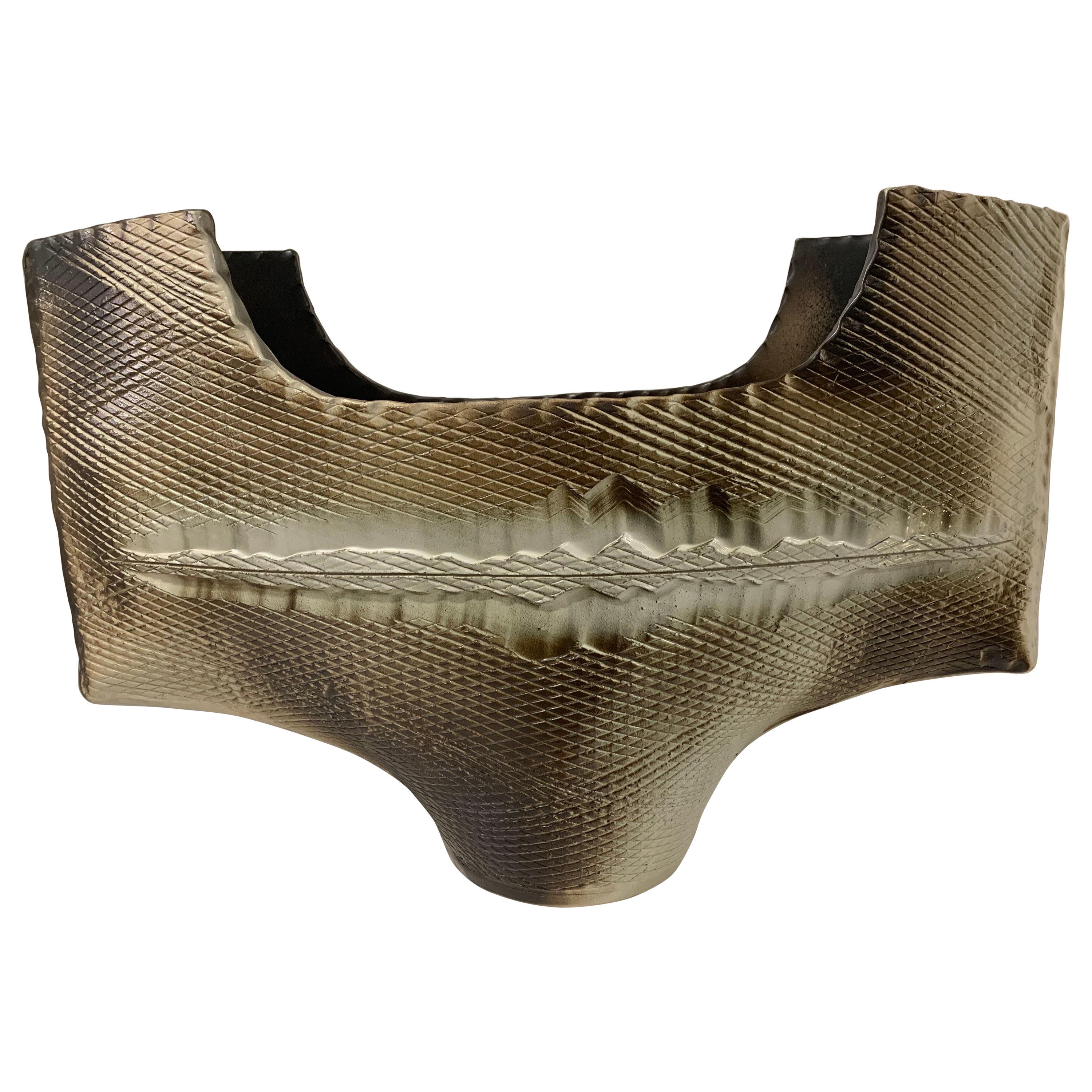 Japanese Stoneware Vessel