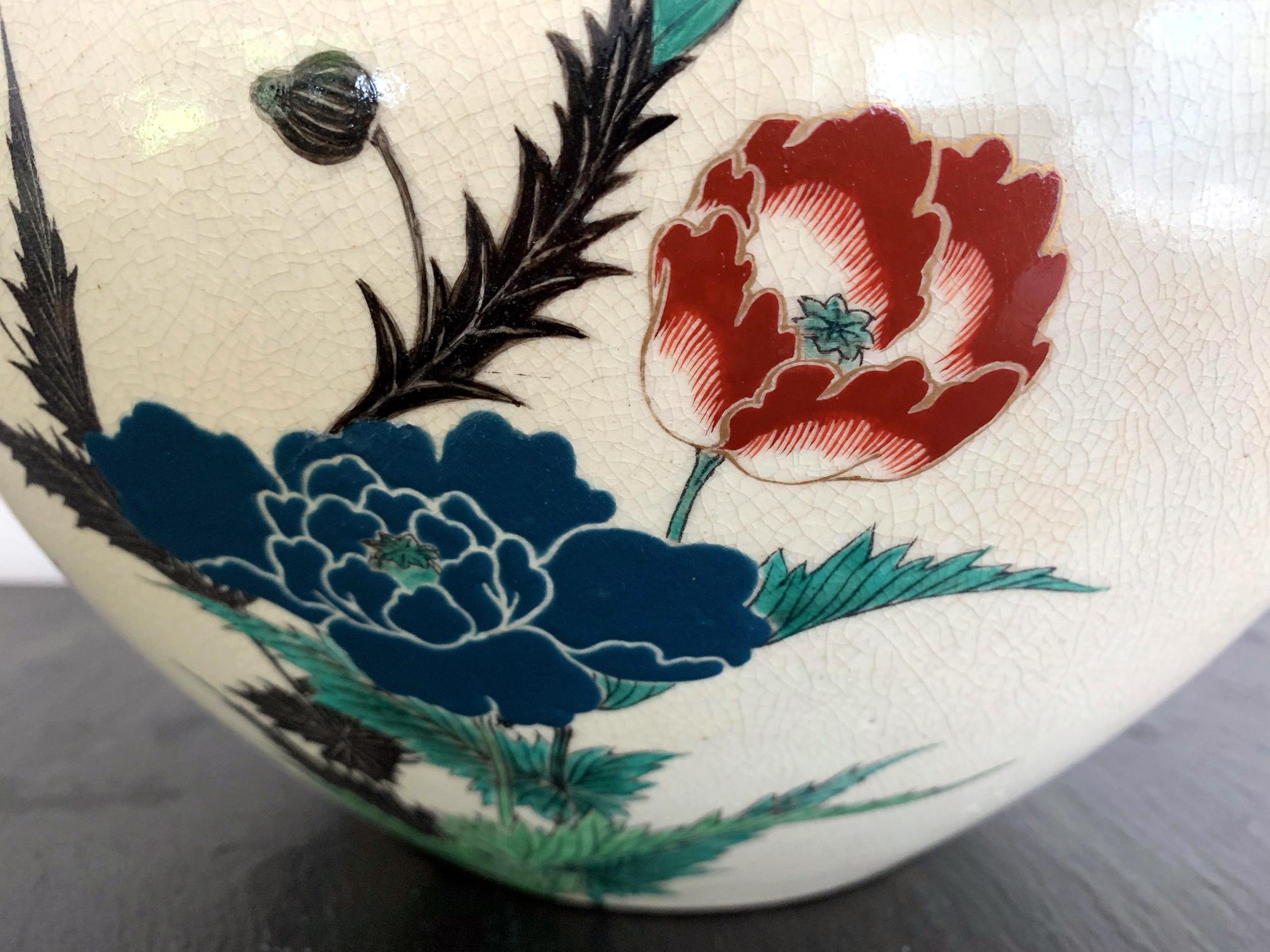 Japanischer Tafelaufsatz aus Keramik aus der Okumura Shozan-Meiji-Periode im Angebot 2