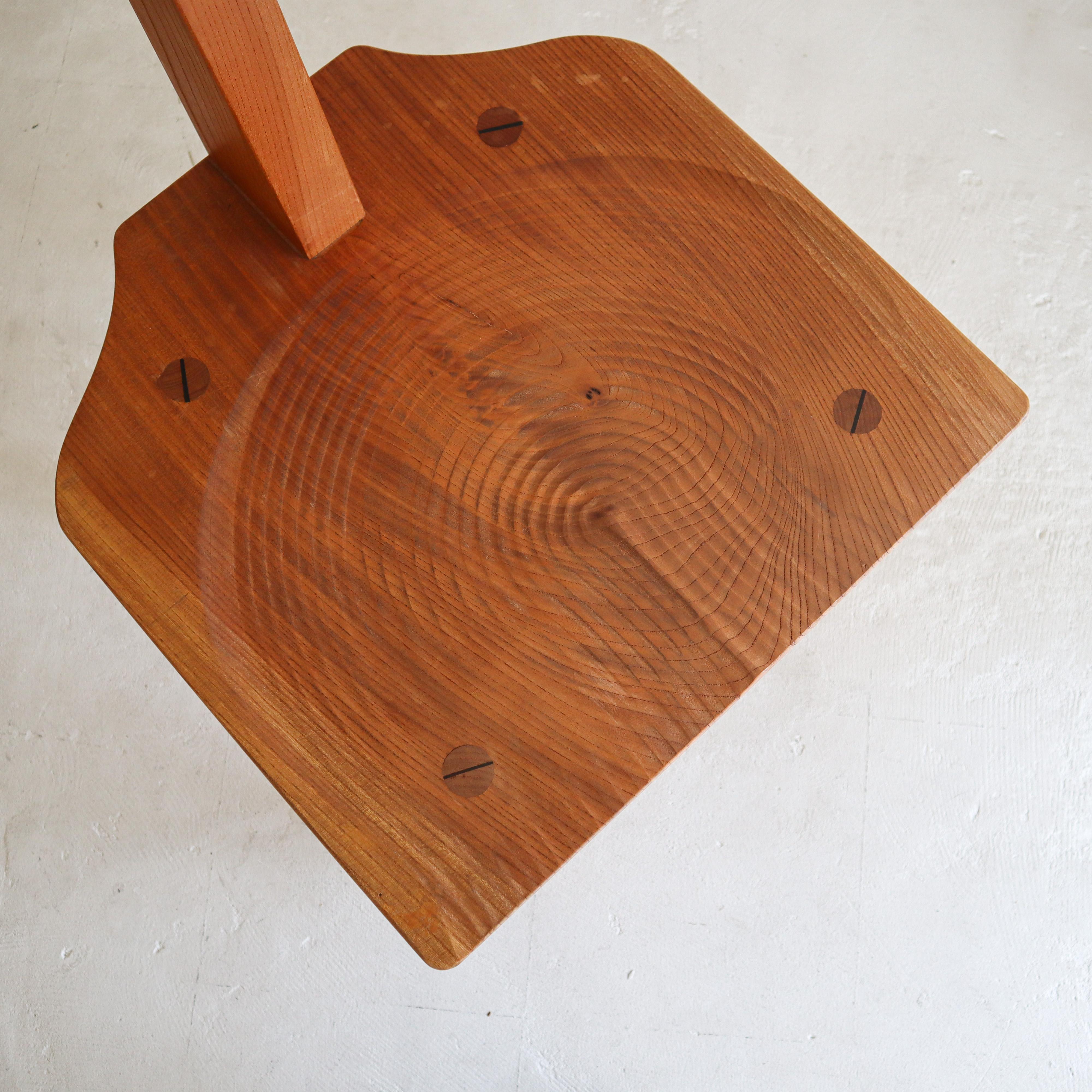 George Nakashima Style Japanese Studio Craft Solid Wood T-Chairs 2