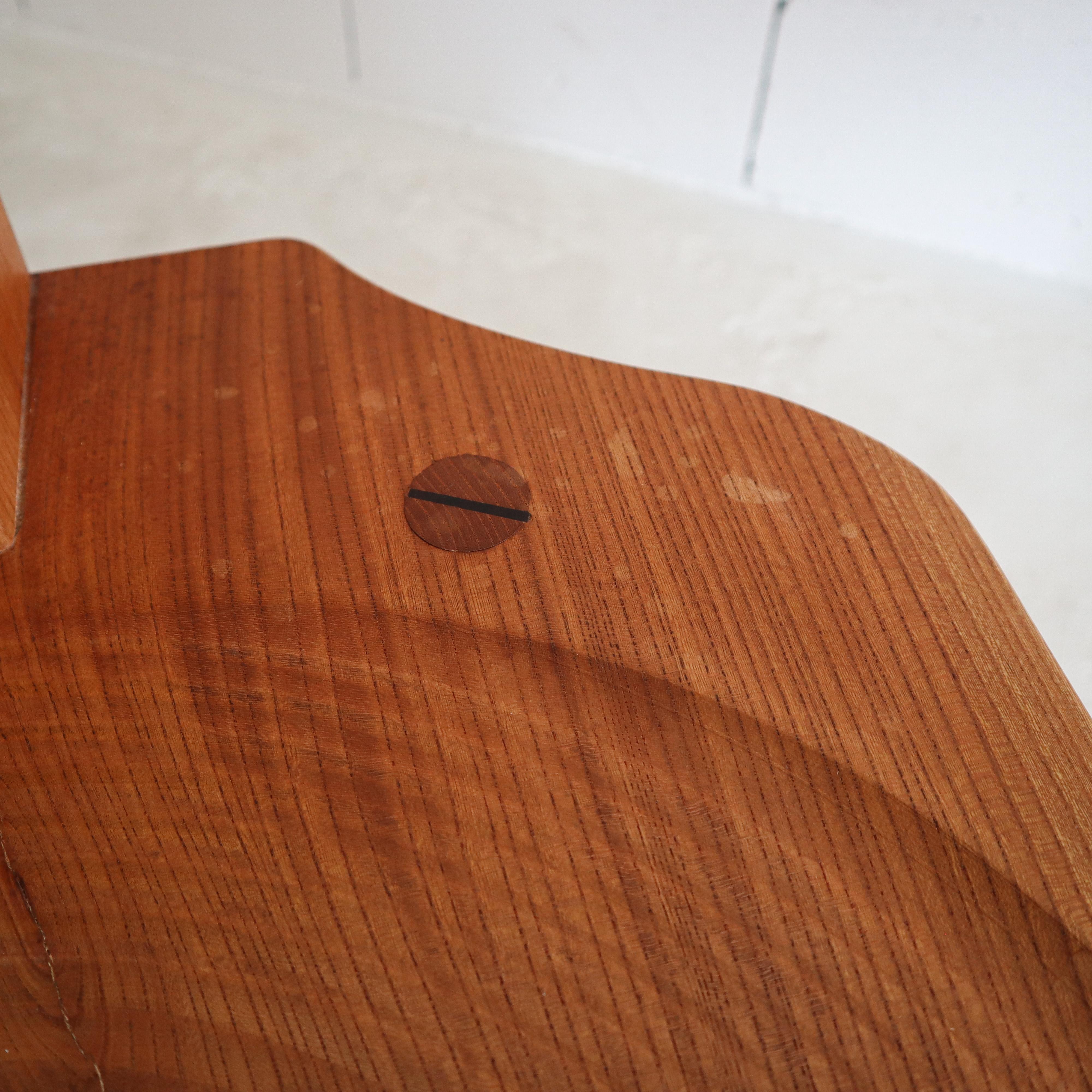 George Nakashima Style Japanese Studio Craft Solid Wood T-Chairs 5