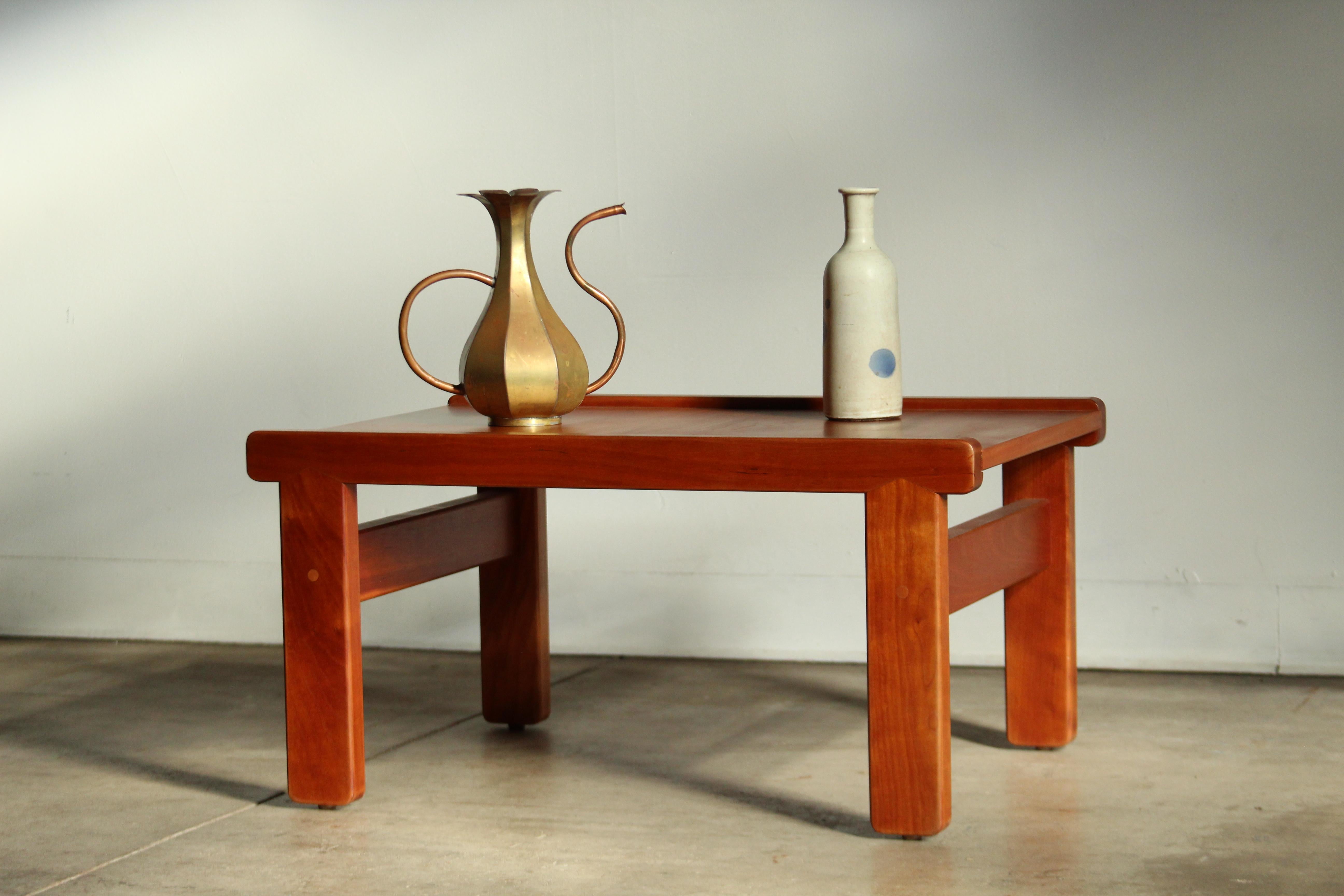 Japanese Studio Crafted Low Table, 1970s For Sale 10
