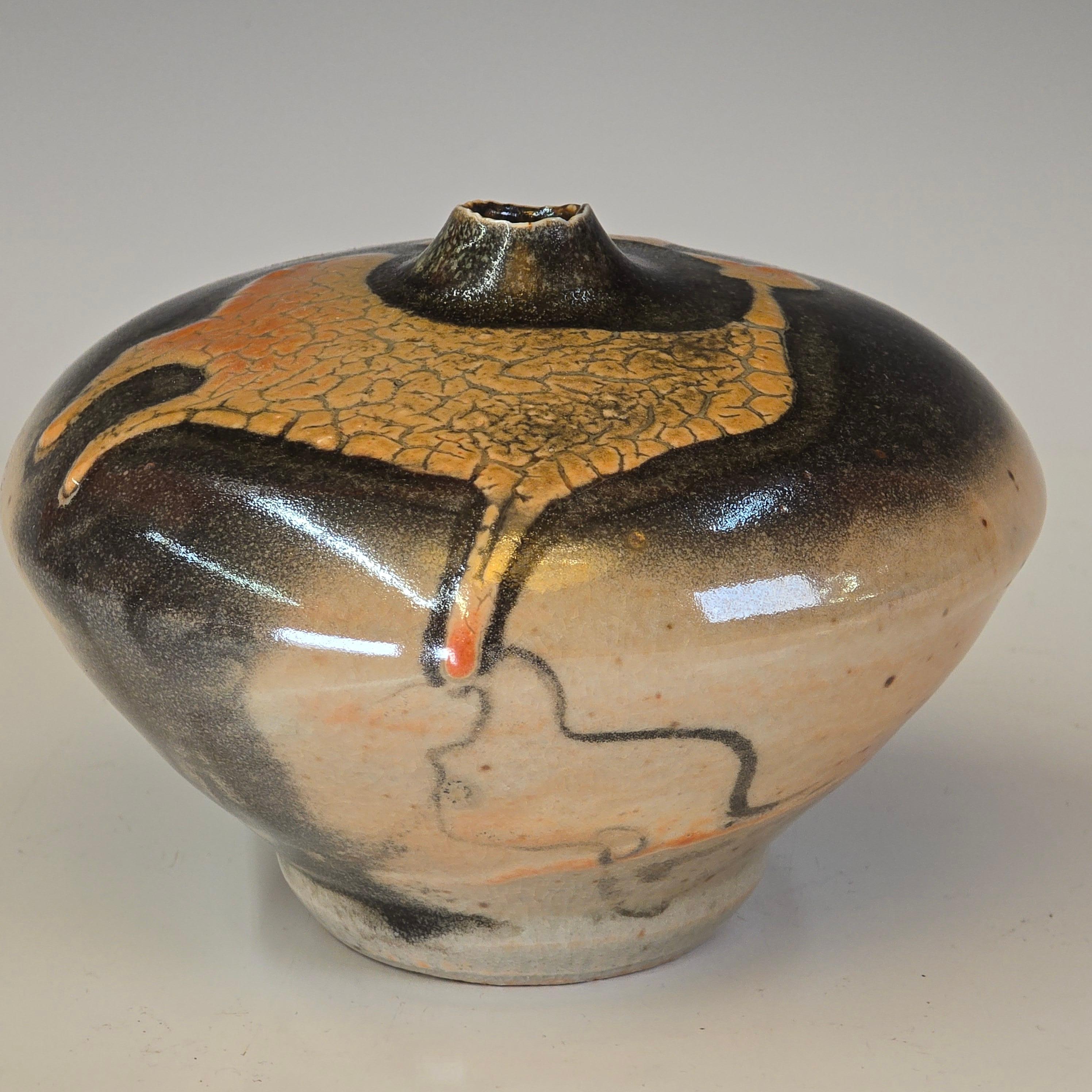 Smaltato Vaso in Studio Japanese Pottery in vendita