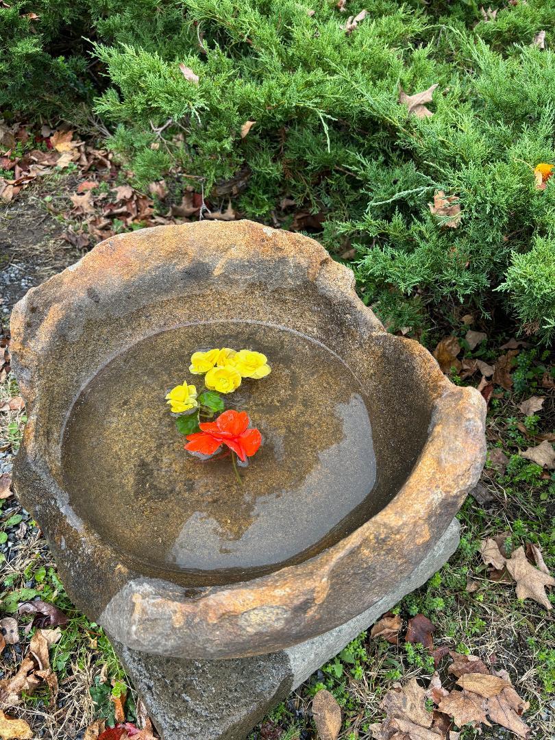 Japanese Fine Large Old Red Natural Stone Mountain Planter And Water Basin In Good Condition In South Burlington, VT
