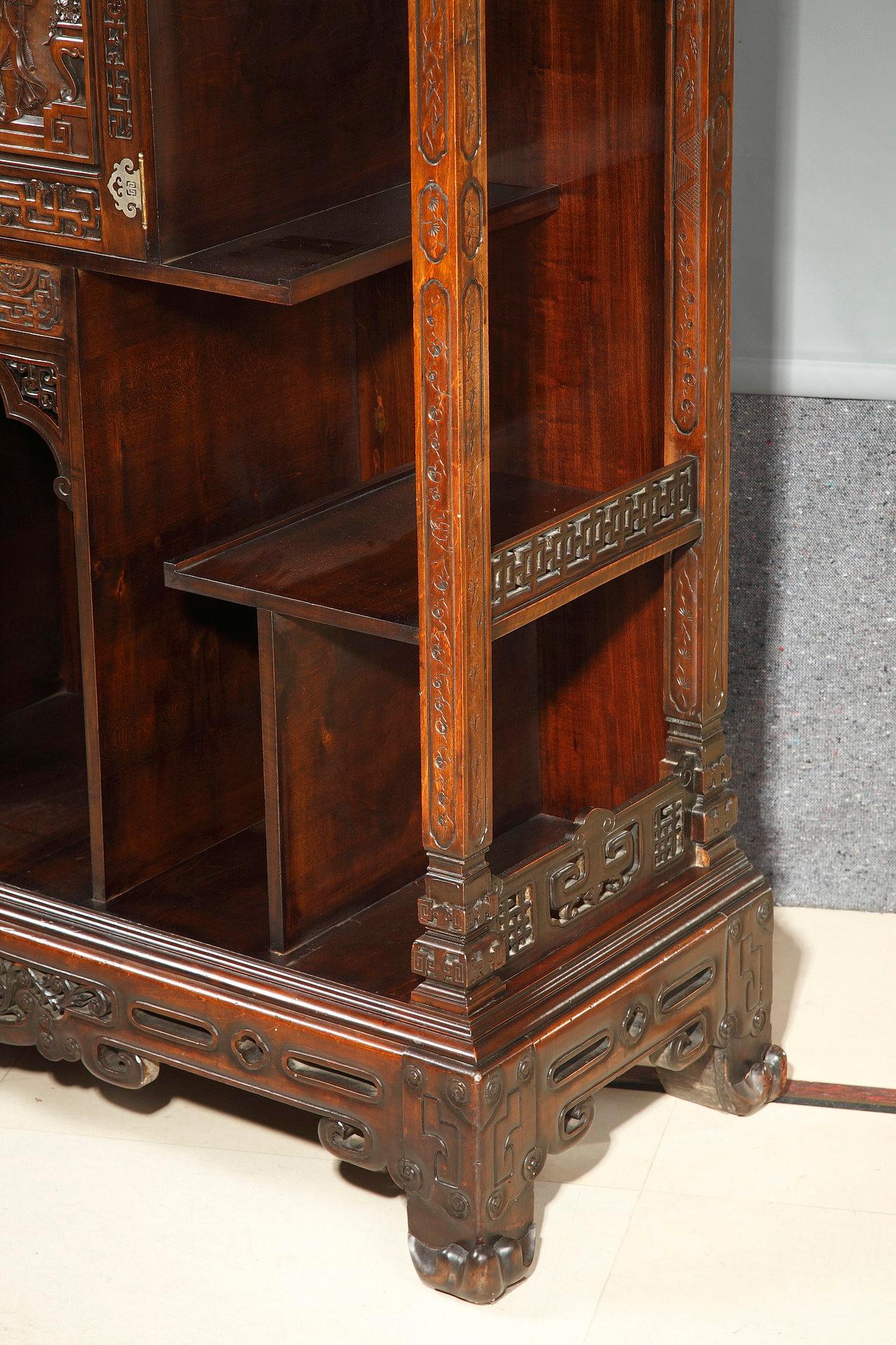 French Japanese Style Cabinet Attributed to G. Viardot, France, Circa 1880