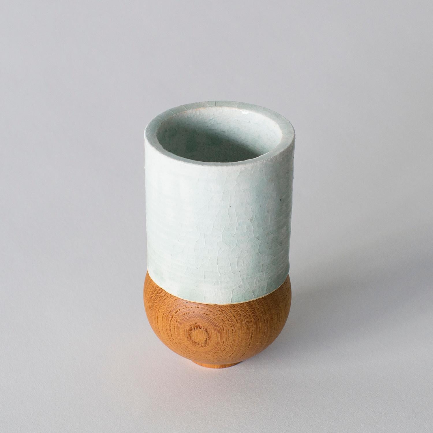 Japonisme Japanese Style Ceramic Cup Takuya Hamajima Contemporary Zen For Sale