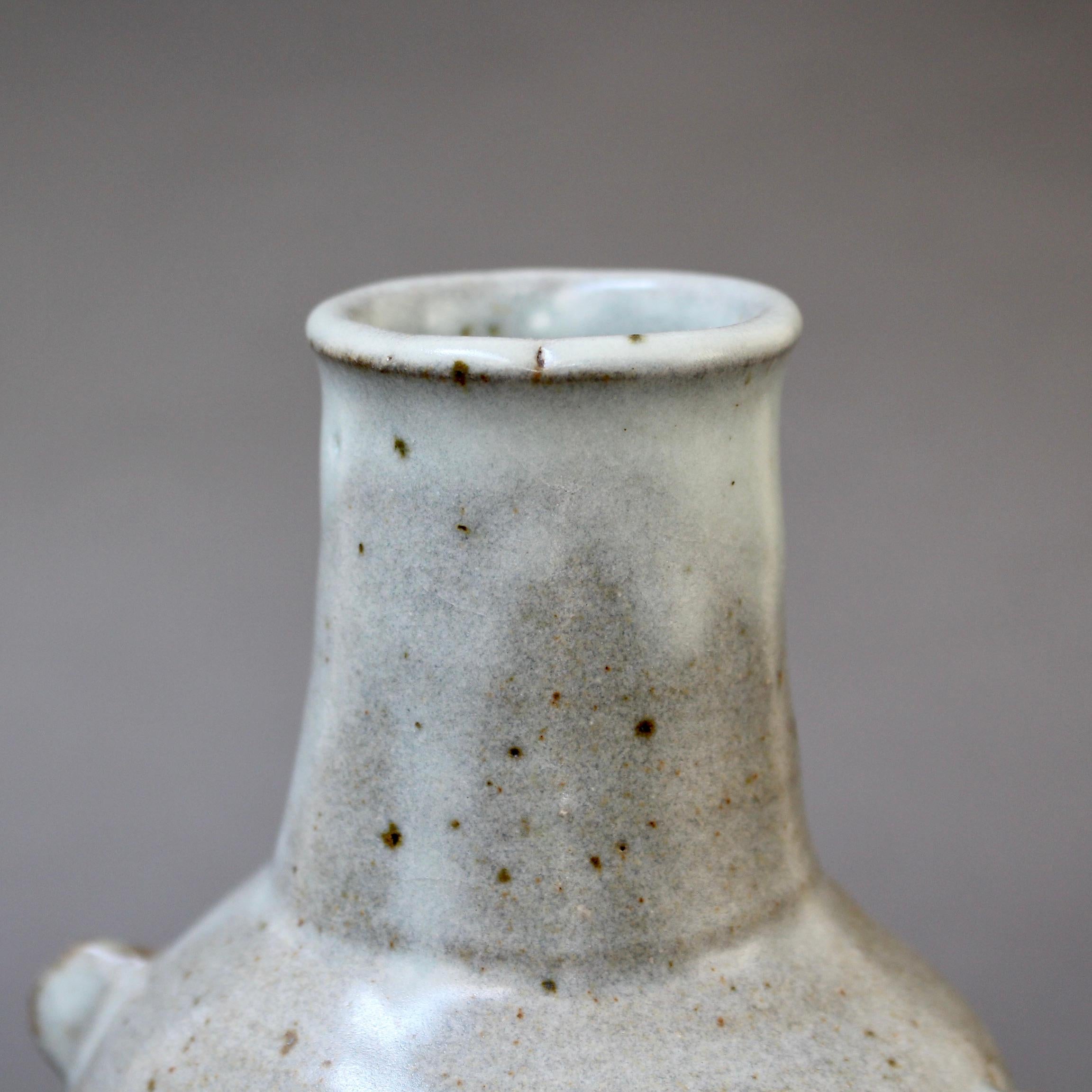 Japanese Style Ceramic Vase with Lugs by Janet Leach '1981' For Sale 9