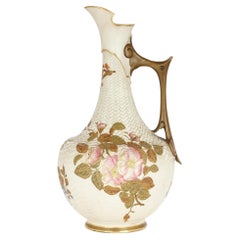 Japanese Style English Porcelain Ewer by Royal Worcester