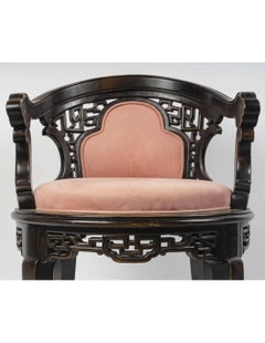 Japanese-Style Office Armchair, 19th Century.