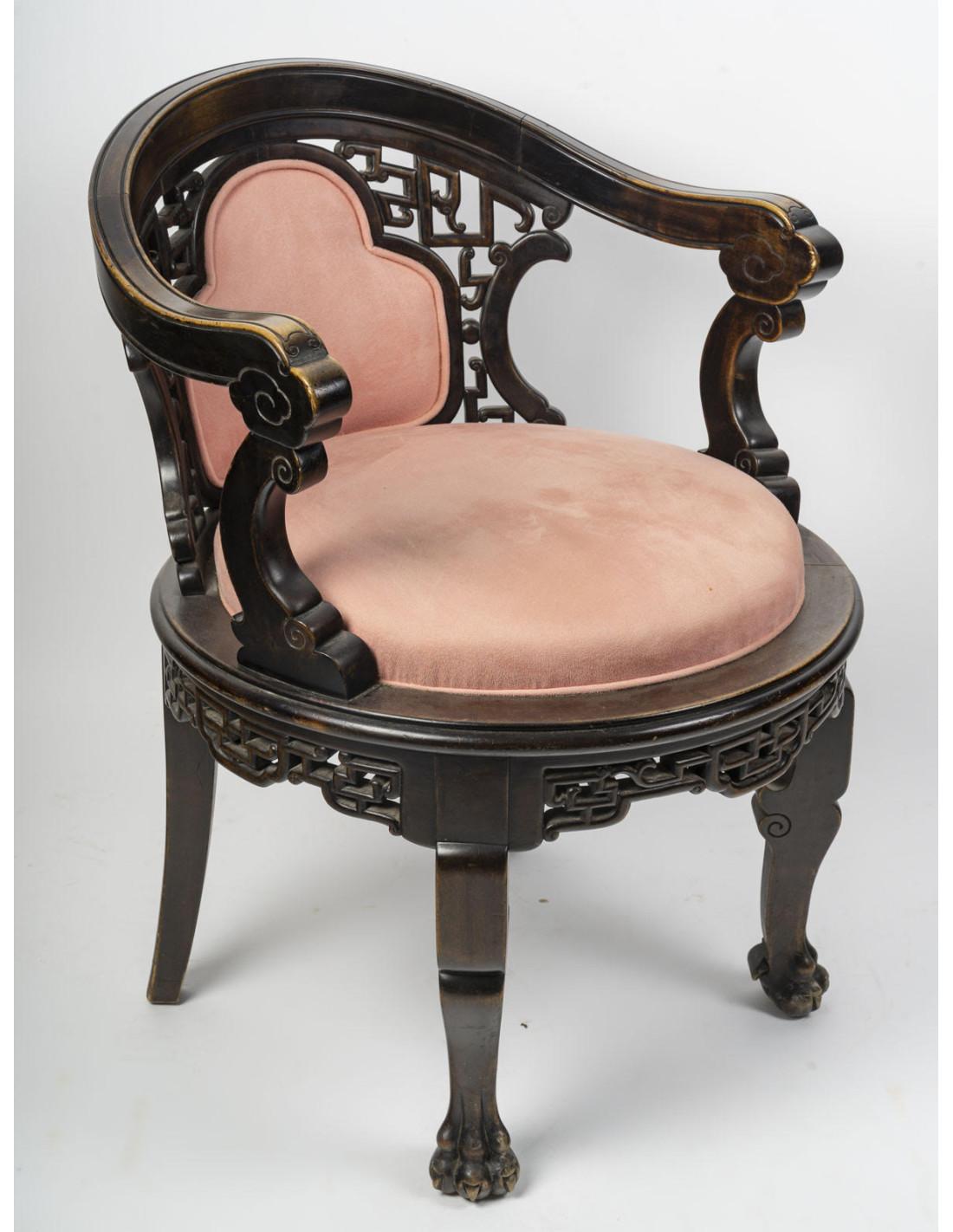 Napoléon III Fauteuil de bureau de style japonais, 19e siècle. en vente