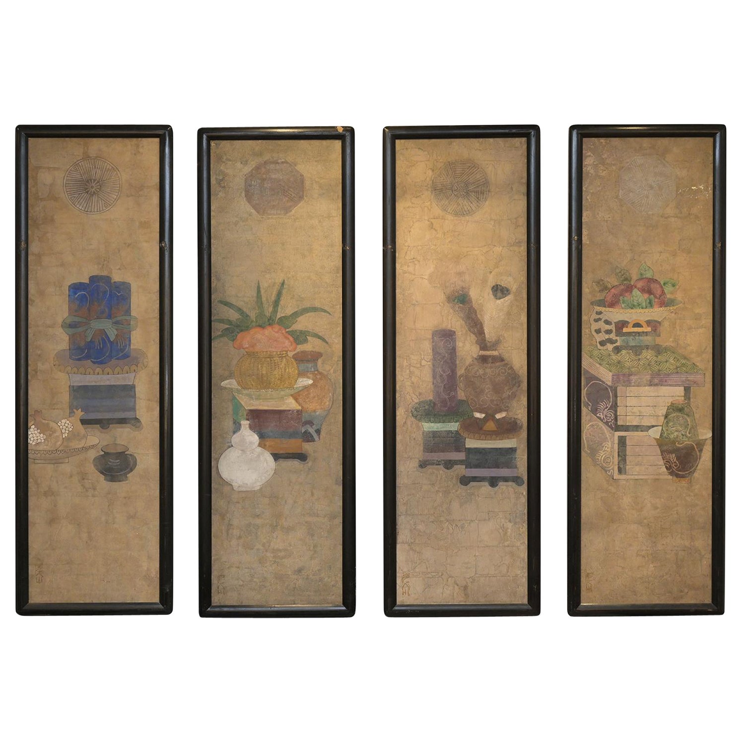 Japanese Style Panels (Set of 4), 23" x 72" each, Bunny Williams Collection